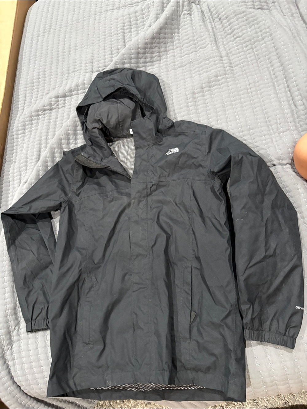 The North Face Black Boys Hooded Rain Jacket